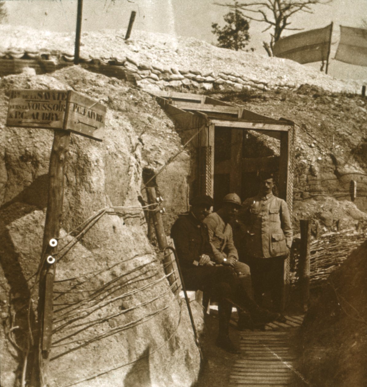 Trincheiras, champanhe, norte da França, c1914-c1918 de Unbekannt