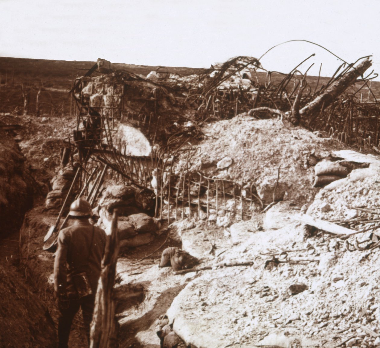 Trincheiras, alta montanha, norte da França, c1914-c1918 de Unbekannt