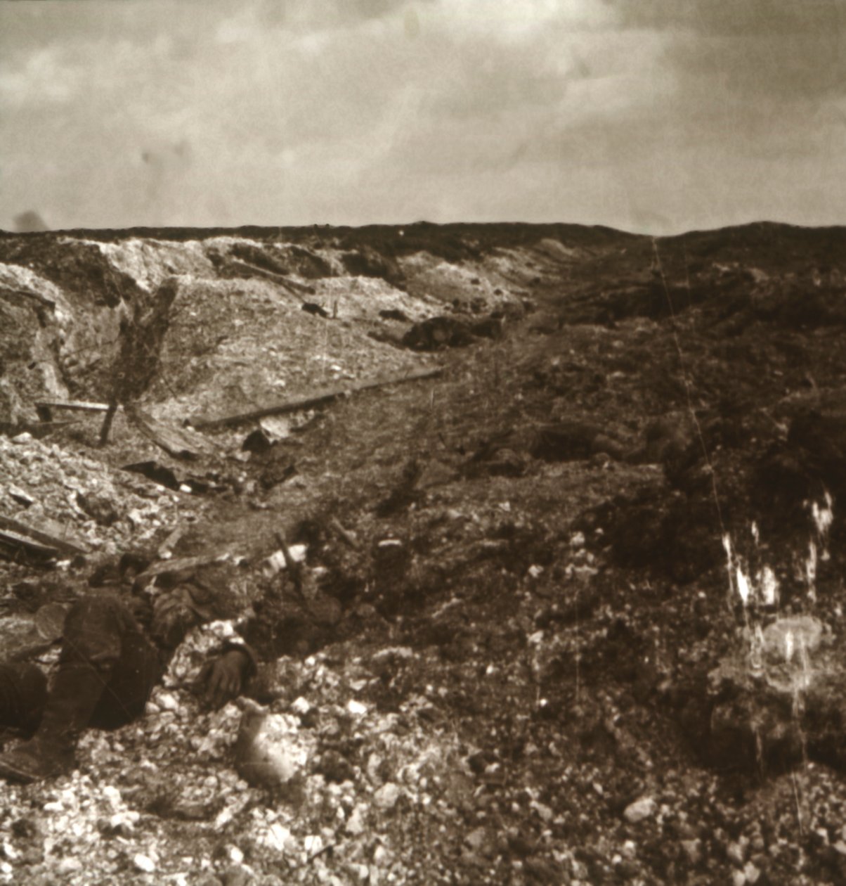 Trincheiras, Somme, norte da França, c1914-c1918 de Unbekannt
