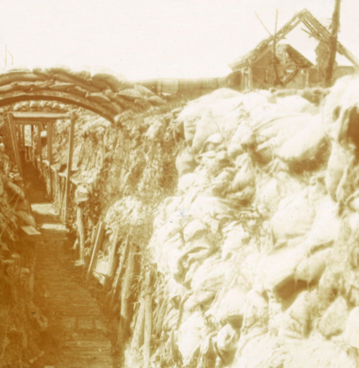 Trincheiras, linha da frente, Diksmuide, Bélgica, c1914-c1918 de Unbekannt