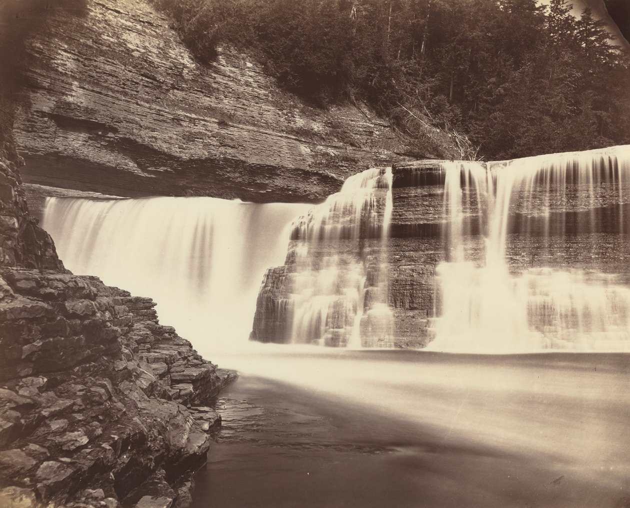 Trenton Falls, Nova York, c. 1870. de Unbekannt