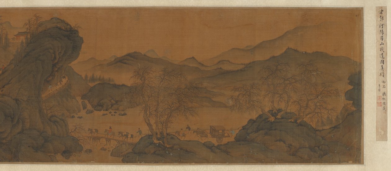 Estradas de cavalete nas montanhas de Shu, século XVII-XVIII. de Unbekannt