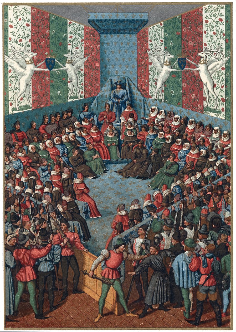 Julgamento de Jean II, duque de Alencon, 1458 de Unbekannt