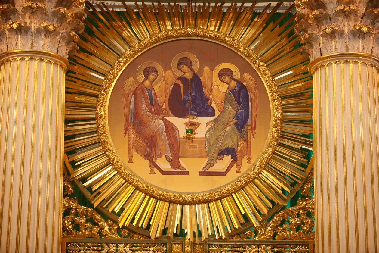 Catedral da Trindade ; A iconostais ; Saint-Petersburg Rússia de Unbekannt