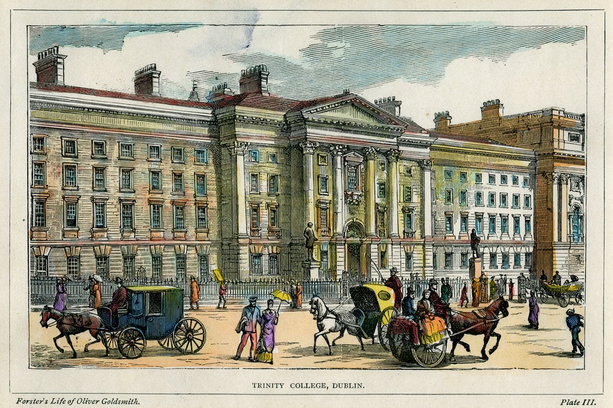 Trinity College, Dublin, Irlanda, c1880 de Unbekannt