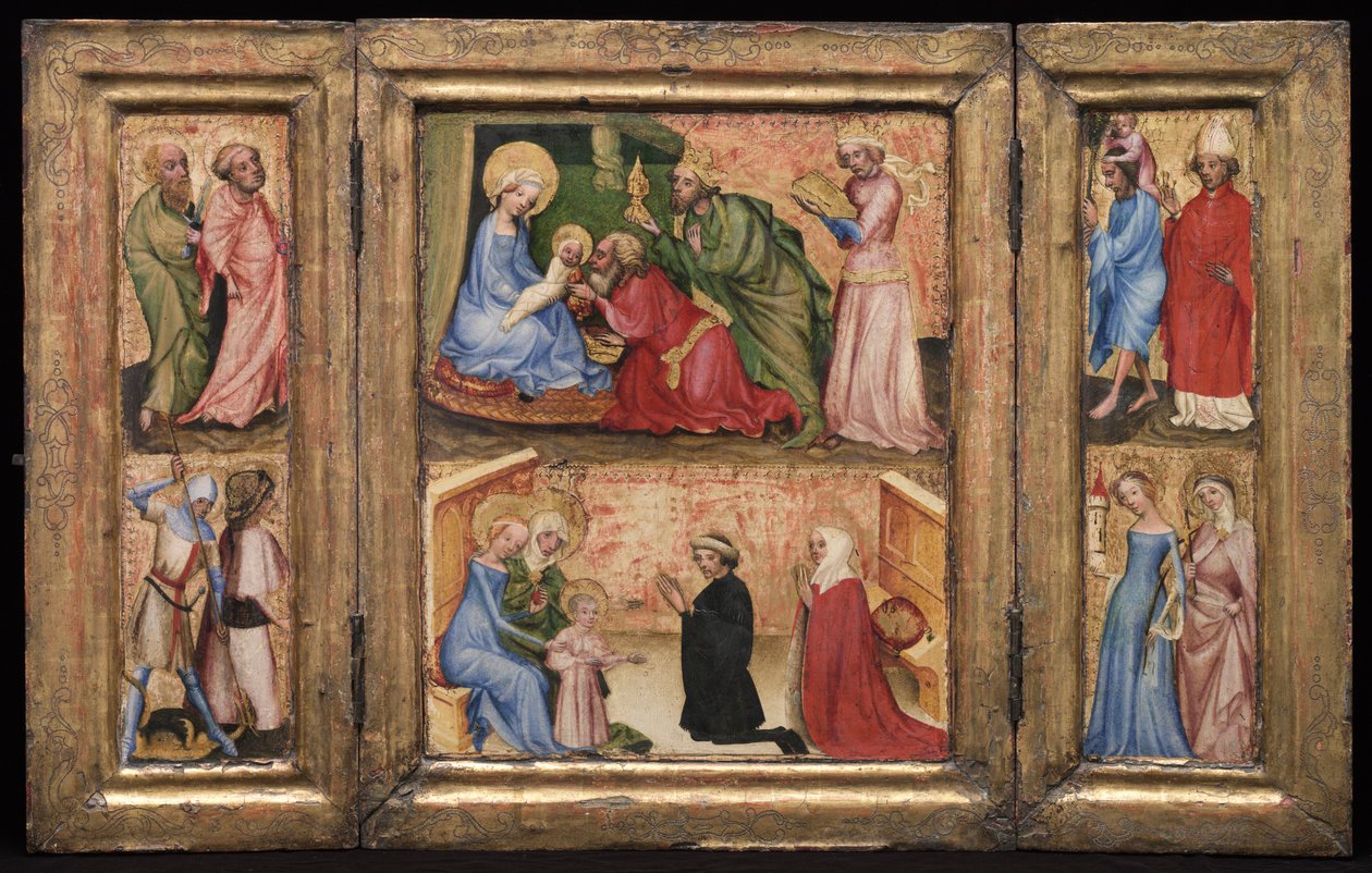 Tríptico com a Adoração dos Magos, c. 1424 de Unbekannt