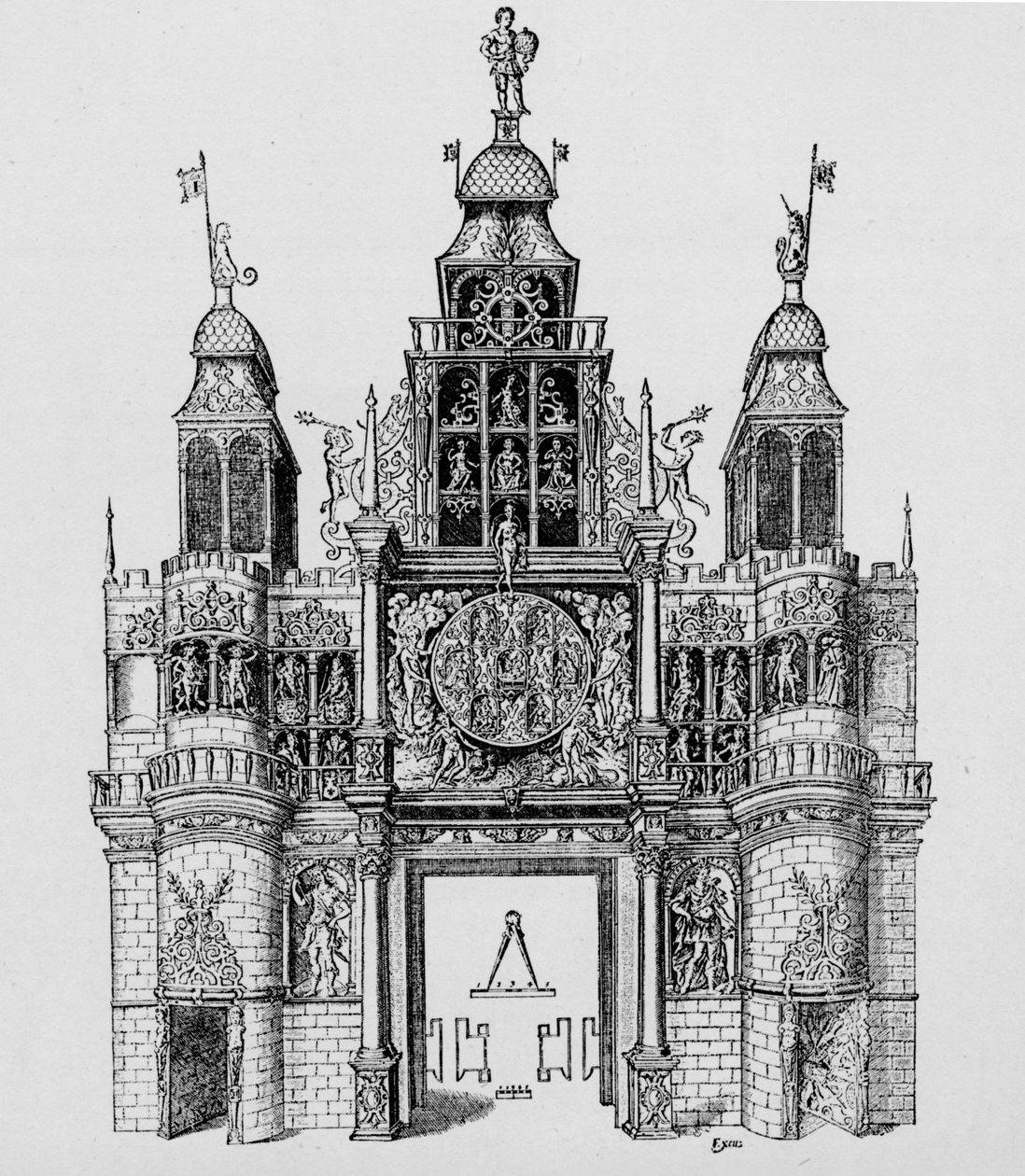 Arco do triunfo erguido na época da coroação do rei Jaime I, 1604 1903 de Unbekannt