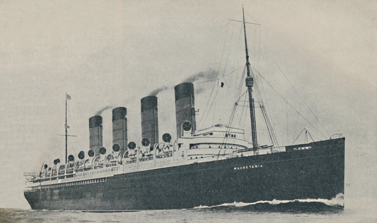 Triunfante por vinte anos. Mauretania, construído em 1907, c1927, 1936 de Unbekannt