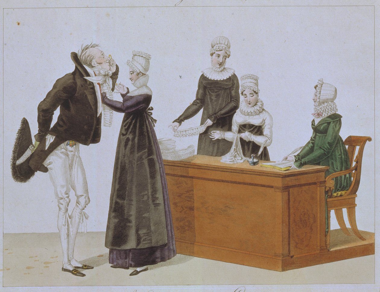 Experimentando Jabot, c. 1815 de Unbekannt