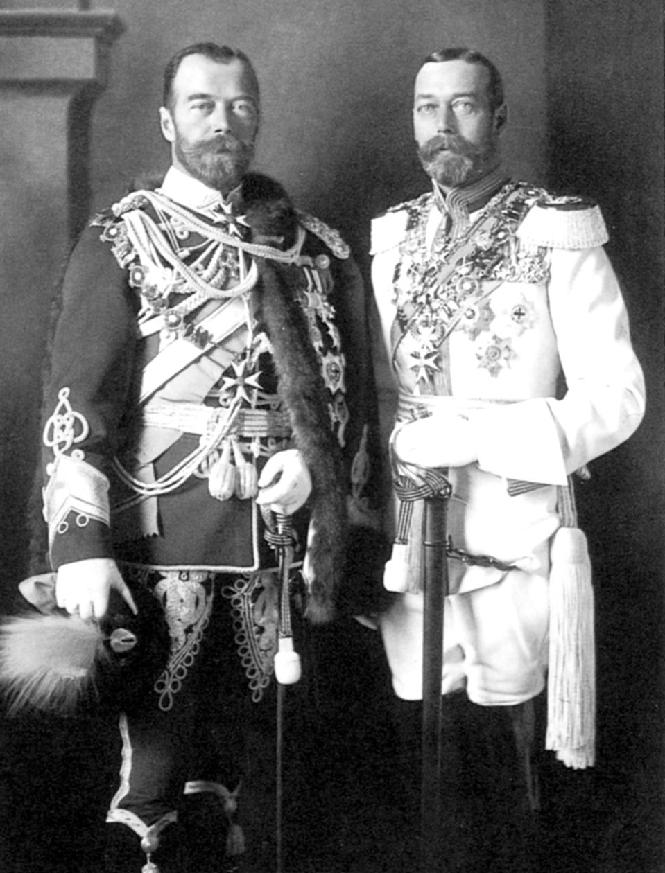 Czar Nicolau II da Rússia e George V do Reino Unido, 1913 de Unbekannt