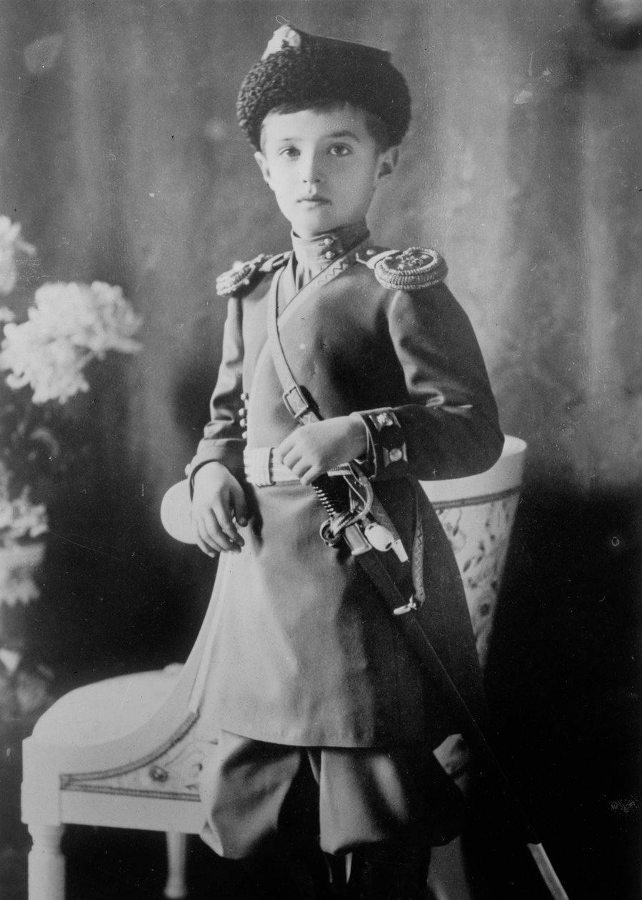 Tsarevich Alexei da Rússia, c1910-c1914 de Unbekannt