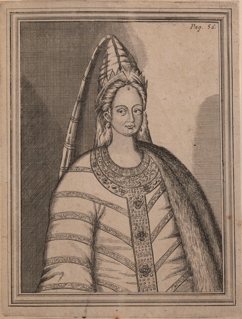 Tsarina Irina Godunova 1557-1603, esposa do czar Feodor I da Rússia. de Unbekannt