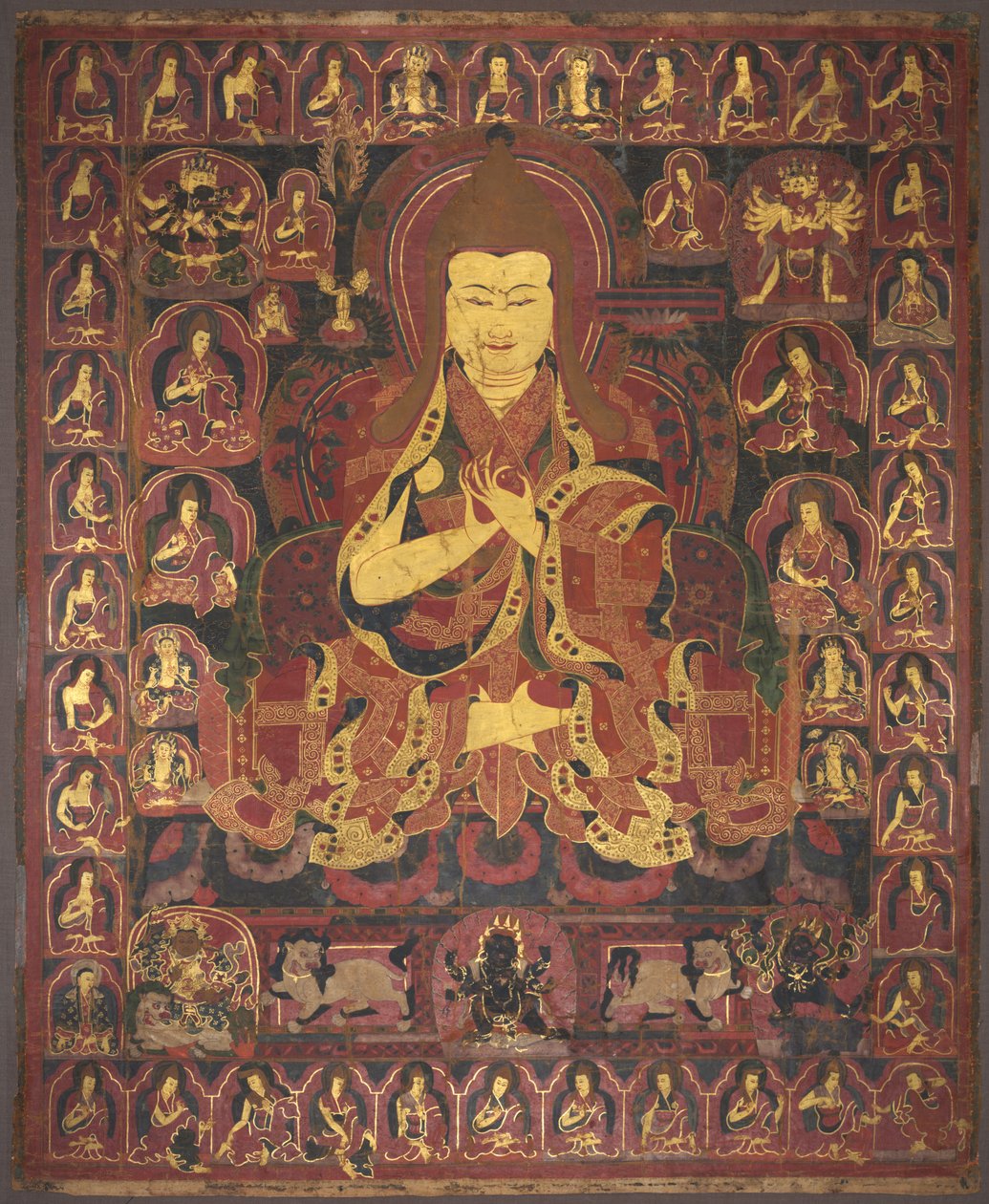 Tsong Khapa, Fundador da Ordem Geluk, c. 1440-1470. de Unbekannt