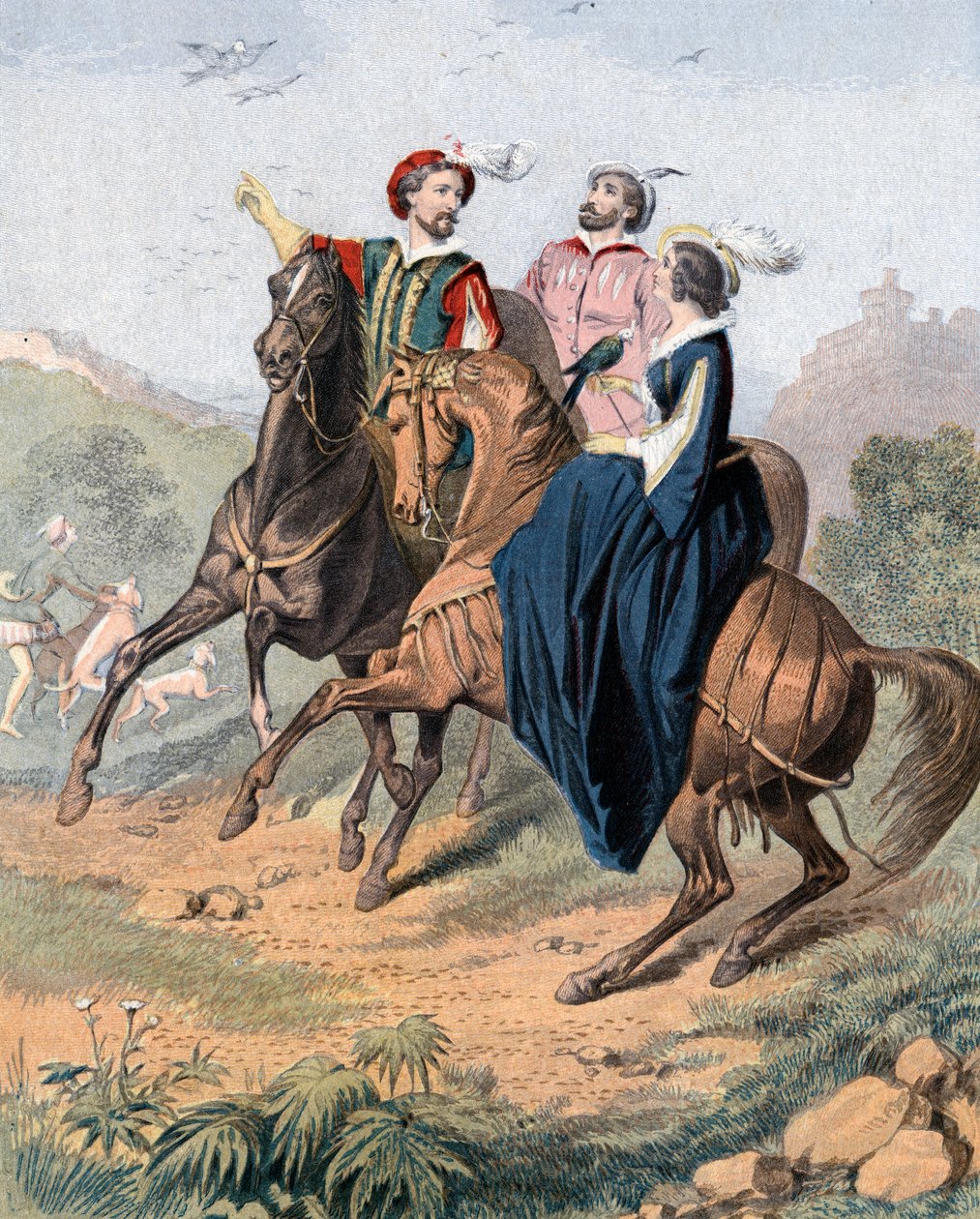 Falcoaria Tudor, meados do século XIX de Unbekannt
