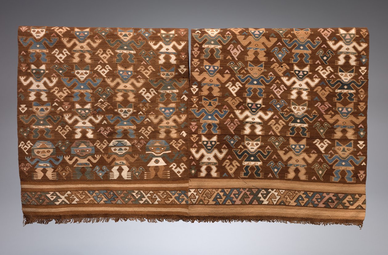 Túnica com figuras frontais, 1400-1532. de Unbekannt