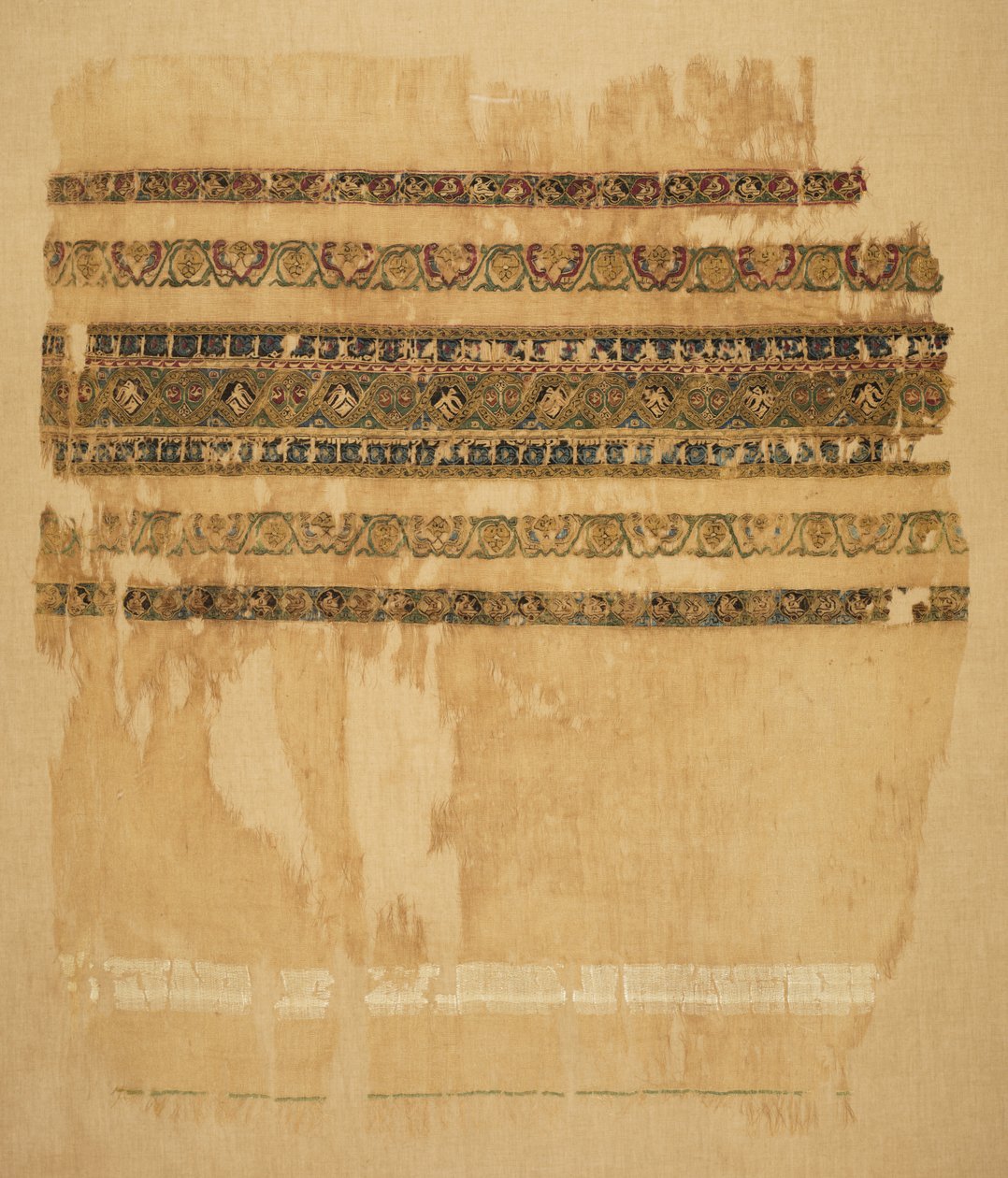 Extremidade do turbante ou do xale com tiraz e ouro, 1094. de Unbekannt