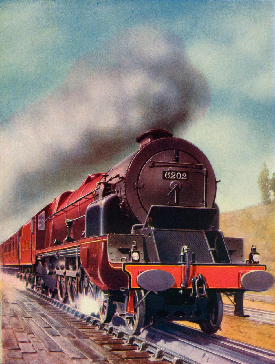 Pacífico movido a turbina pertencente à LMS Railway, 1935-36. de Unbekannt