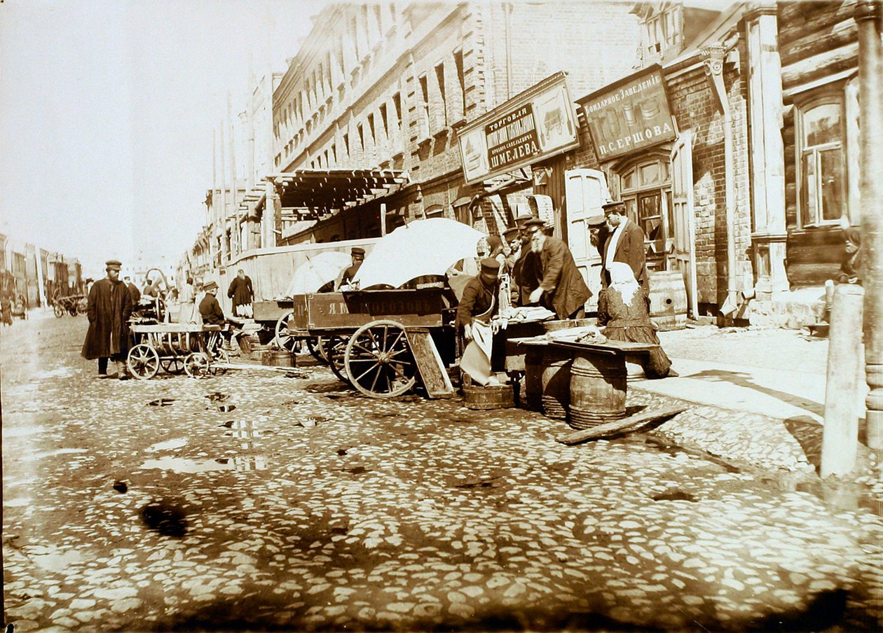Rua Tverskaya-Yamskaya, Moscou, Rússia, 1911 de Unbekannt