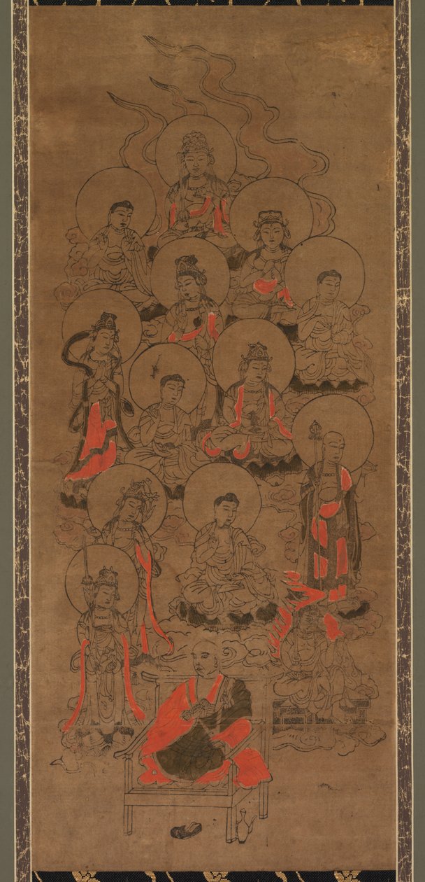 Doze Budas e Kobo Daishi Jusanbutsu, final do século XVII. de Unbekannt