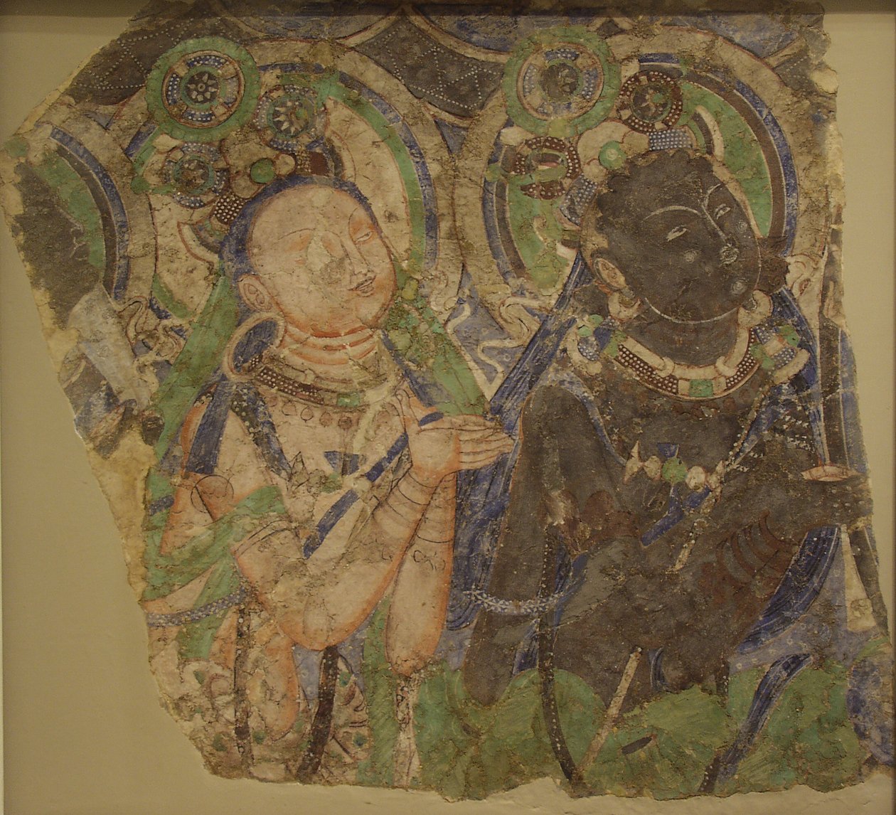 Dois Adoradores Bodhisattvas, 4º-6º século. de Unbekannt