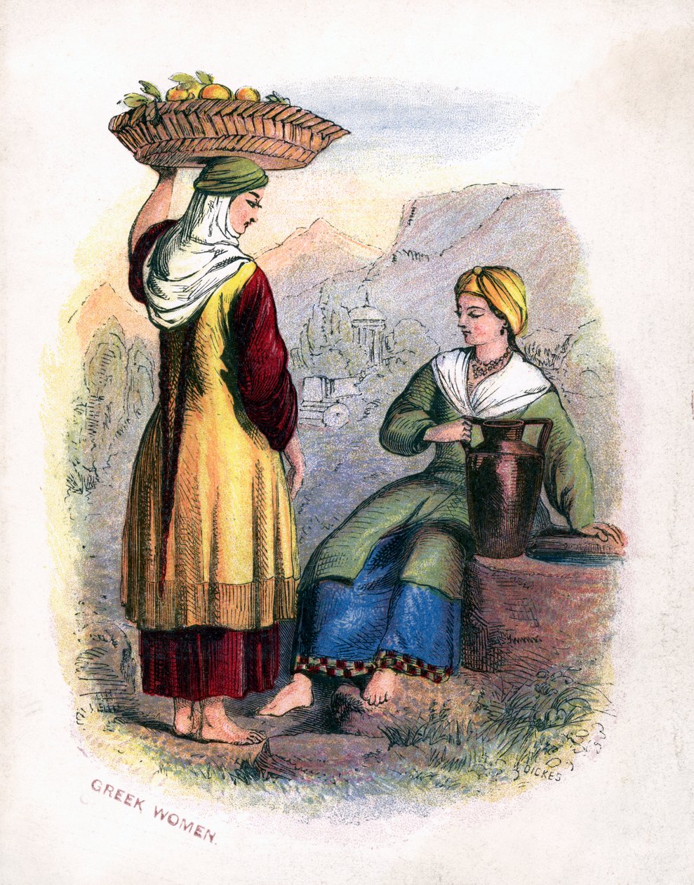 Duas mulheres gregas, c1809 de Unbekannt