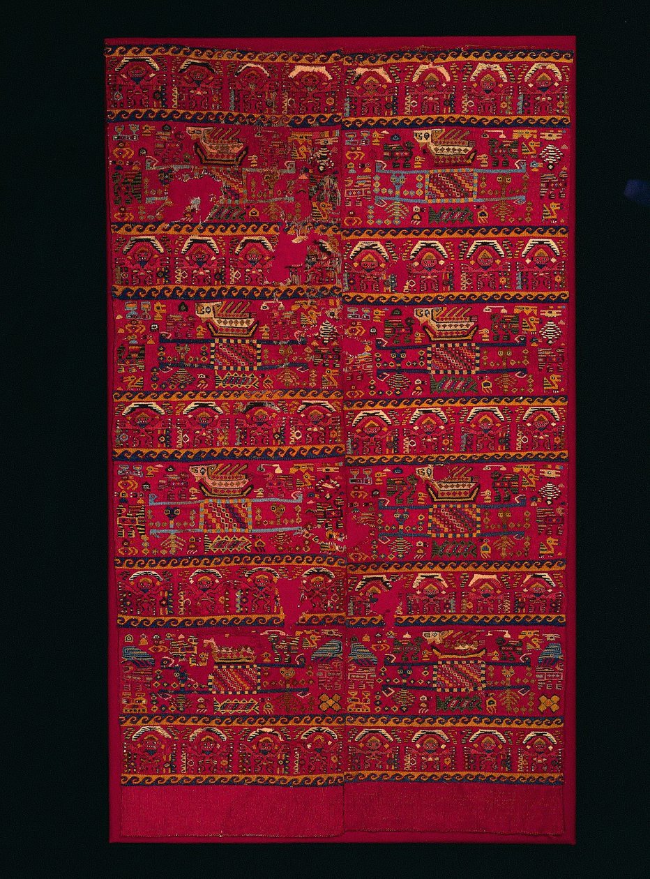 Dois fragmentos de painel de tapeçaria, 1000-1460s. de Unbekannt