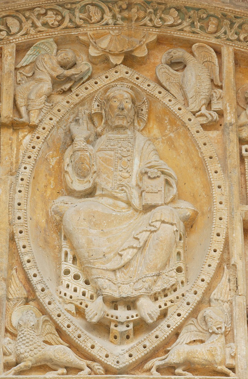 Tympanum. Igreja de São Pedro Carennac França de Unbekannt
