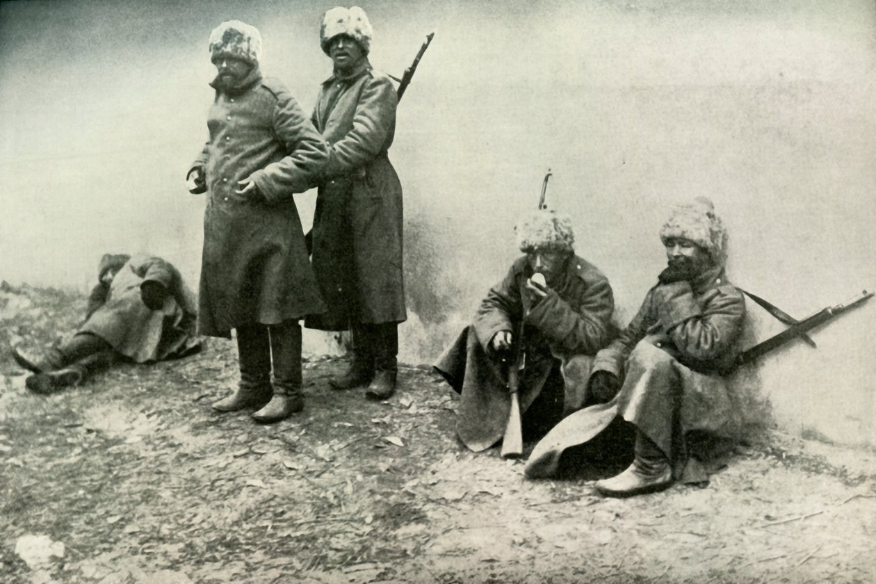 Tipos do exército russo, 1919. de Unbekannt