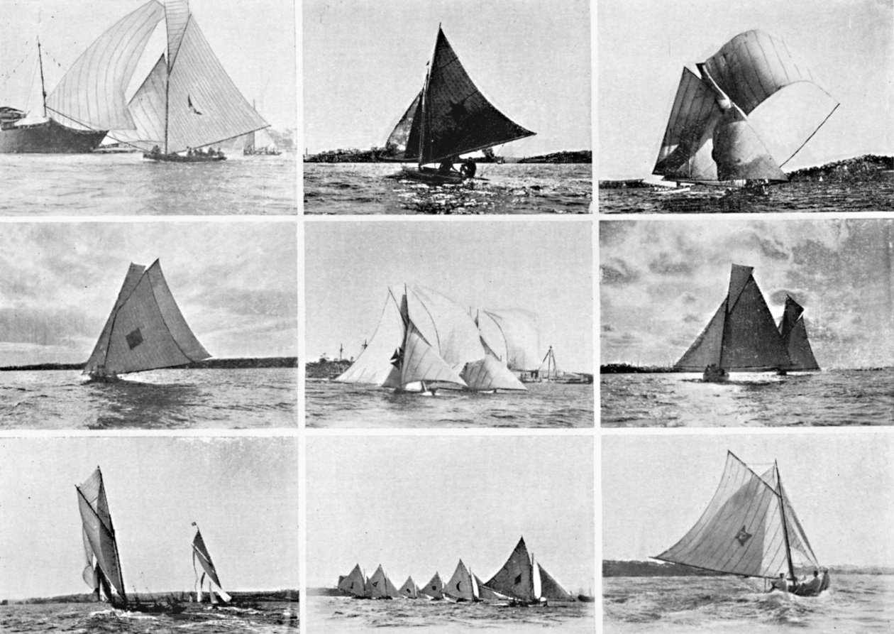 Sydney Harbour Yachting Scenes, c1900. de Unbekannt
