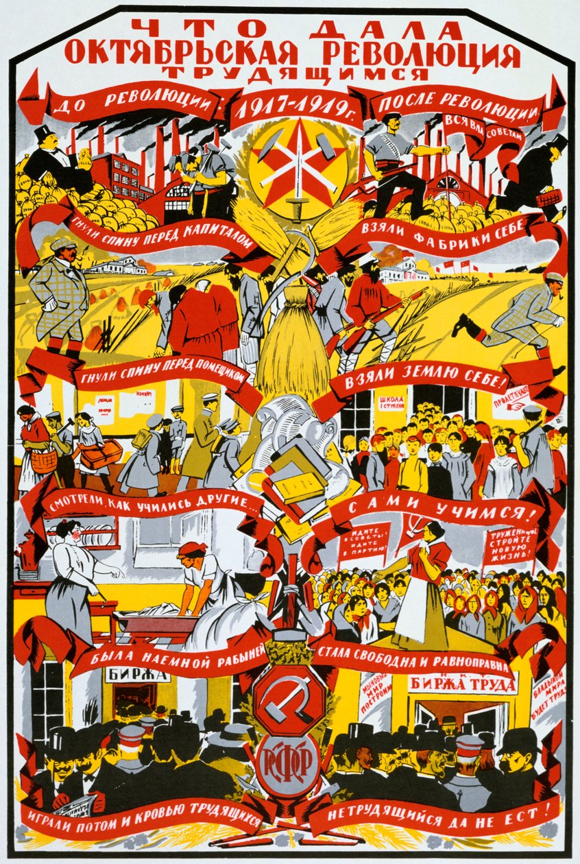 Cartaz da URSS, 1919 de Unbekannt