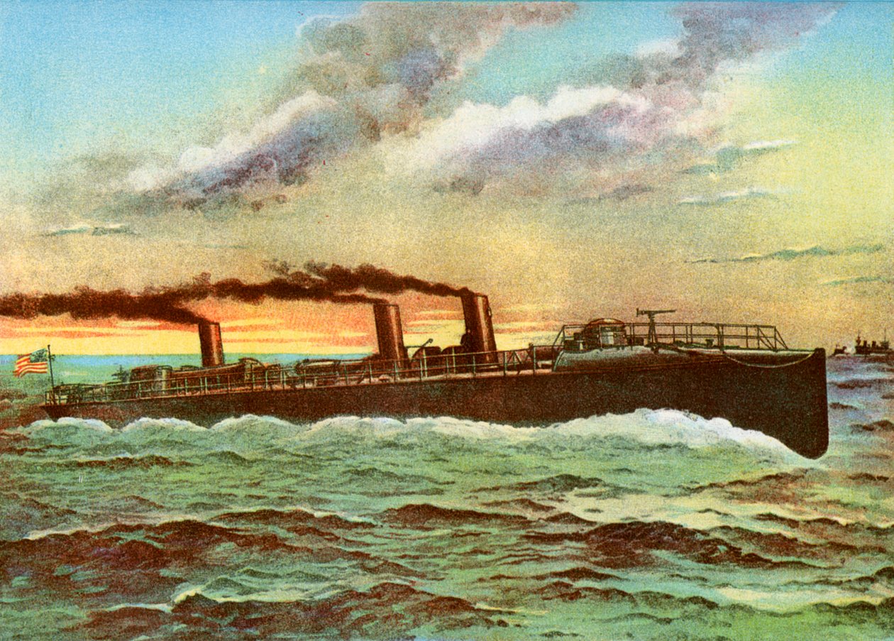 USS Porter, barco de torpedo americano, 1898 de Unbekannt