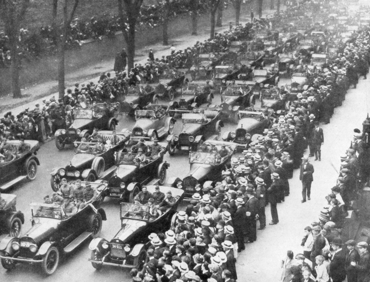 1º Exército dos EUA na Parada da Vitória, Nova York, EUA, 10 de setembro de 1919 de Unbekannt