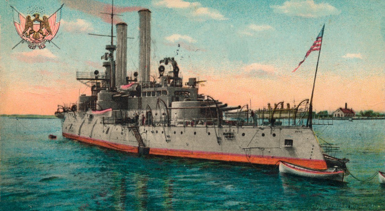 Navio de guerra Iowa, c1908 de Unbekannt