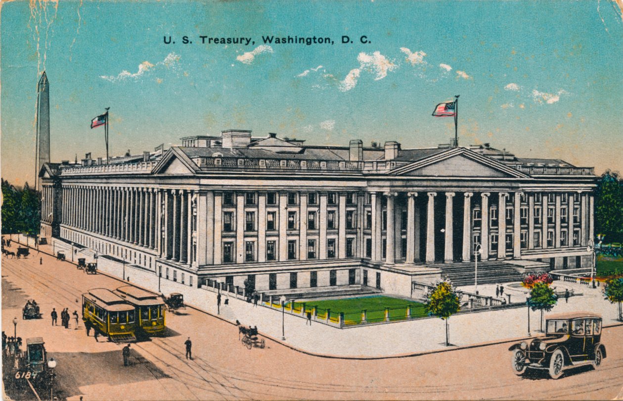 Tesouro dos EUA, Washington, DC, c1920s de Unbekannt
