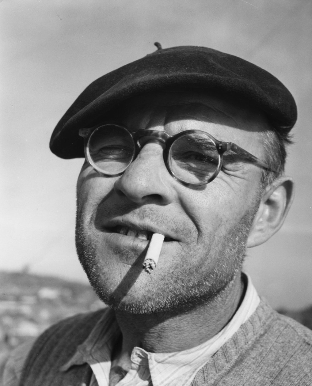 Umberto Bratti, um canal de Donzere-Mondragon e operário elétrico, 1952 de Unbekannt
