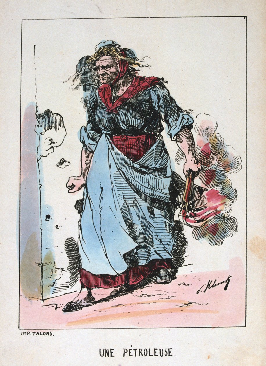 Une Petroleuse, Comuna de Paris, 1871. de Unbekannt