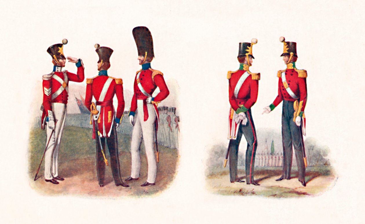 Uniformes da 86ª Reg., 1842 e Reg., 1848, 1904 de Unbekannt