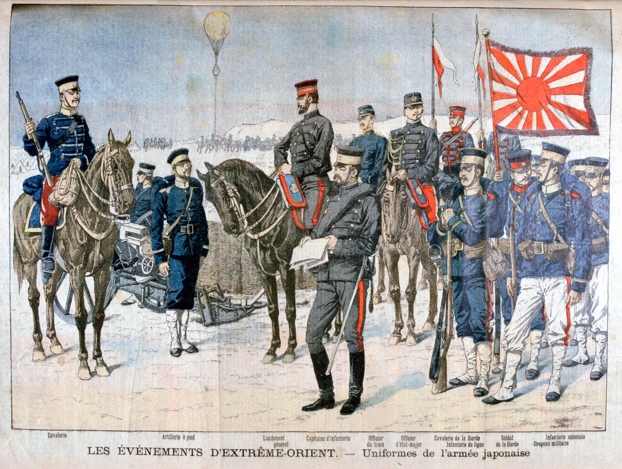 Uniformes do exército japonês, Manchúria, 1904 de Unbekannt
