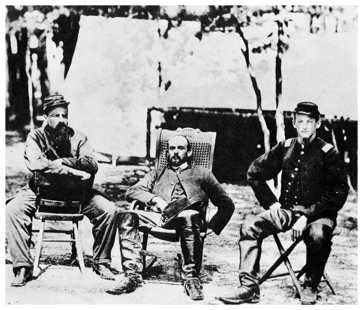 Oficiais da União antes da queda de Petersburgo, Guerra Civil Americana, 1864 1955 de Unbekannt