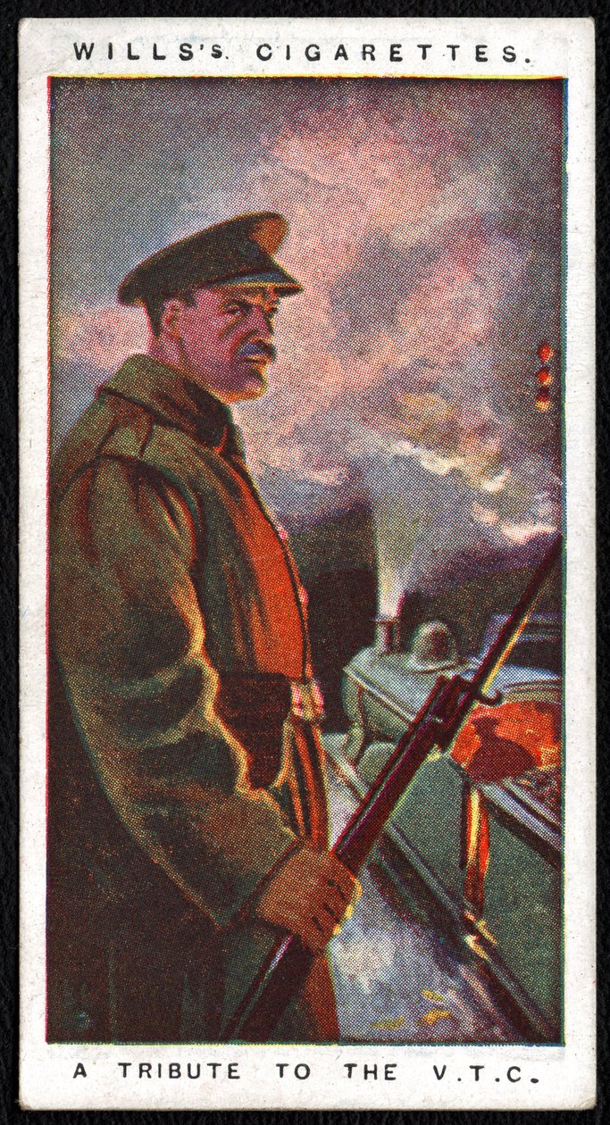 Reino Unido : Um dos vinte e quatro cartões de cigarro publicados em 1917 pela Imperial Tobacco Company em homenagem ao esforço de guerra das forças militares e civis. de Unbekannt