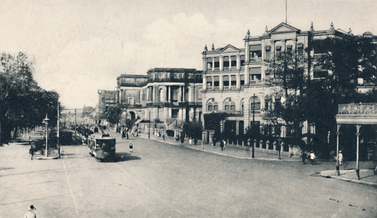 United Services Club, Chowringhee Road, Calcutá, início do século XX. de Unbekannt