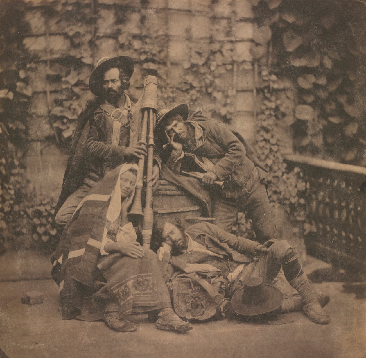 Pifferari, sem título, c. 1851-1855. de Unbekannt