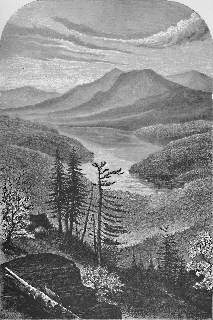 Lago Ausable Superior, c1870, 1883 de Unbekannt
