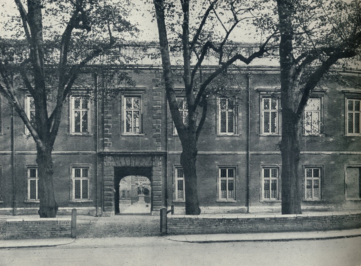 Escola superior, olhando completamente no pátio da escola, 1926 de Unbekannt