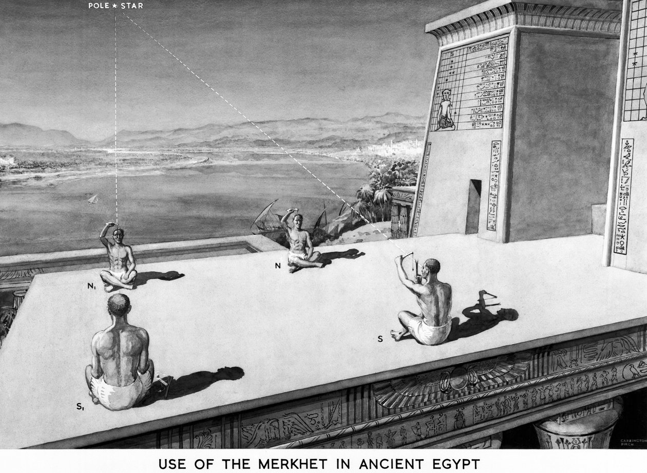 "Uso do Merkhet no Antigo Egipto de Unbekannt