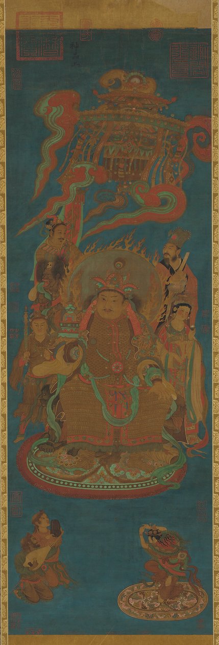 Vaisravana, Rei Guardião do Norte, dinastia Yuan ou Ming, século XIV. de Unbekannt