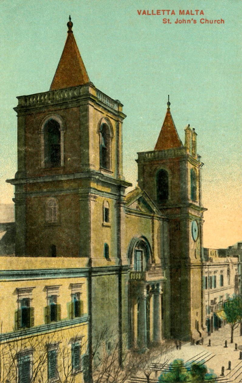 Valetta Malta - Igreja de São João, c1918-c1939. de Unbekannt