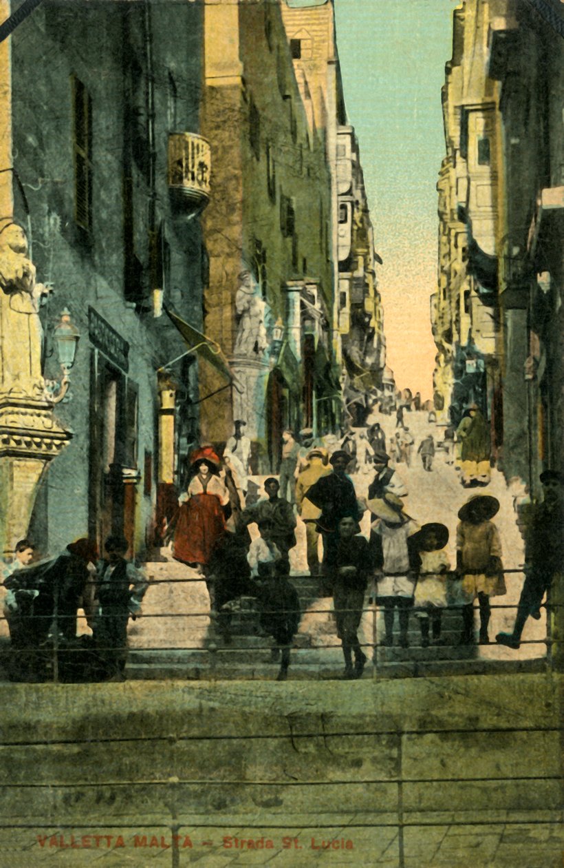 Valetta, Malta - Rua Strada Lucia, c1918-c1939. de Unbekannt