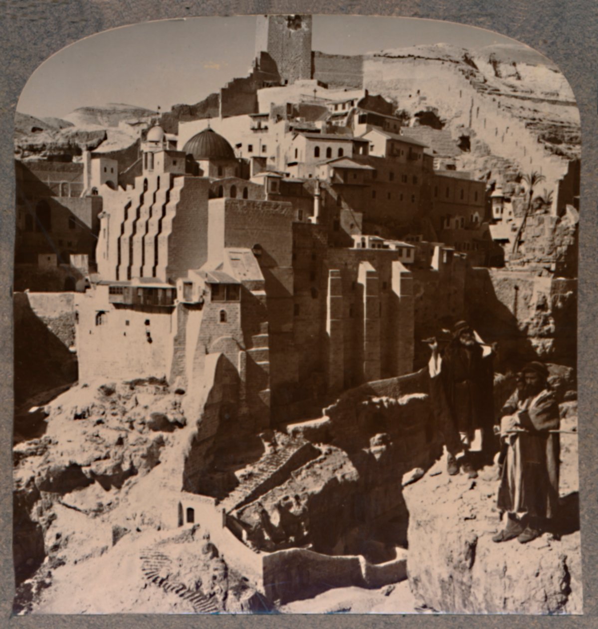 Vale de Mar Saba e Convento, de Brook Kedron, c1900 de Unbekannt