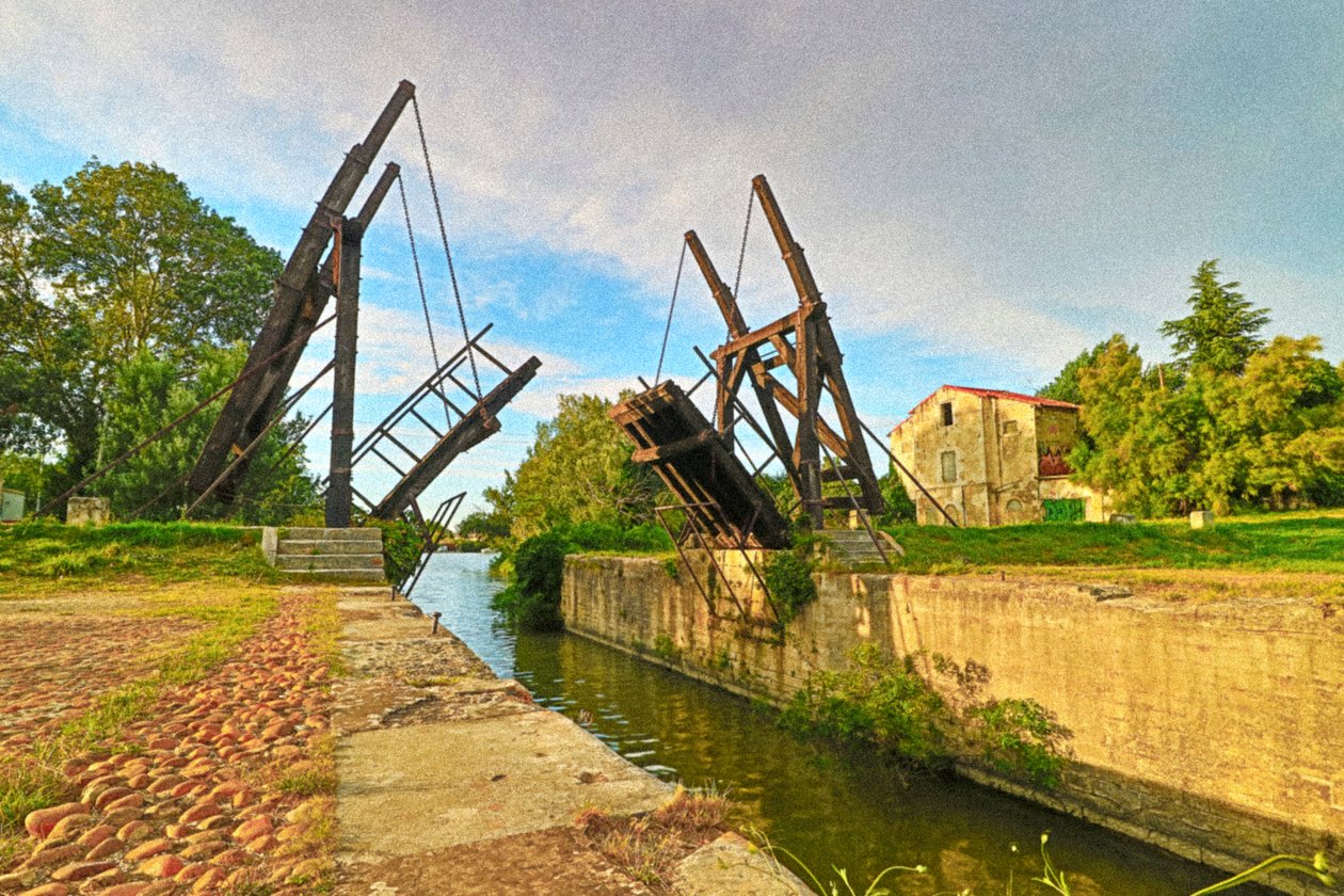 Van Gogh, Ponte Langloise em Arles (foto) de Unbekannt
